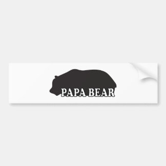 Papa-Bärn-Silhouette Autoaufkleber