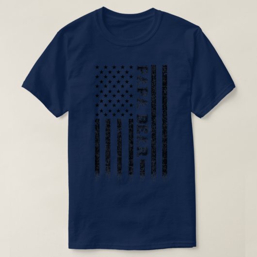 Papa Bear American Flag Premium T-Shirt (Design vorne)