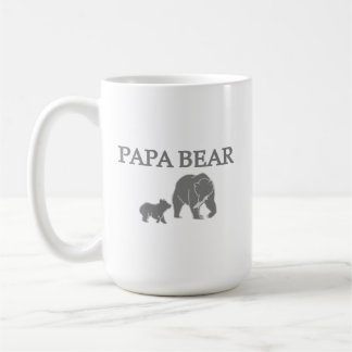 "Papa Bear" Bear Fishing with Cub Coffee Mug Kaffeetasse