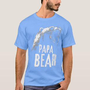 Papa Bear Best Dad TShirt Fathers Day Father Pop G