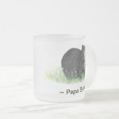 ~Papa Bear ~ Black Bear Lg. Tasse (VorderseiteRechts)
