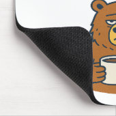 Papa Bear braucht Kaffee Mousepad (Ecke)