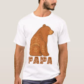 Papa Bear Classic Boho T-Shirt (Vorderseite)