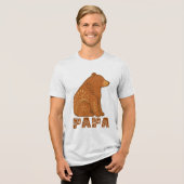 Papa Bear Classic Boho T-Shirt Tri-Blend Shirt (Vorderseite voll)