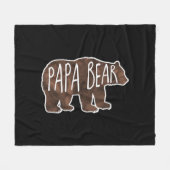Papa Bear Classic Fleecedecke (Vorderseite (Horizontal))