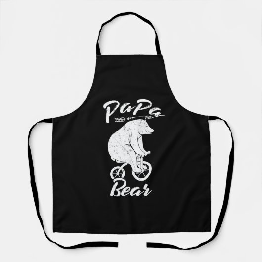 Papa Bear Cool Design Schürze (Vorderseite)
