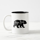Papa Bear Cooler Vater Zweifarbige Tasse (Links)