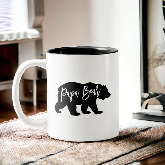 Papa Bear Cooler Vater Zweifarbige Tasse