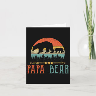 Papa Bear Daddy Funny Mens Fathers Day Geschenkide Karte