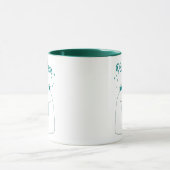 Papa Bear est Custom Tasse New Dad Geschenk Grün (Zentrum)