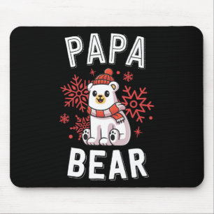 Papa Bear Familie Weihnachten S Polar Bear Holiday Mousepad
