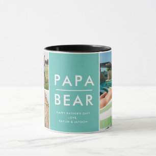 Papa Bear Foto Tasse Vatertagsgeschenk