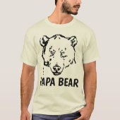 PAPA BEAR, Funny T - Shirt for Vater (Vorderseite)