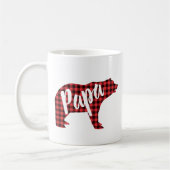 Papa Bear Funny Vathers Day Geschenke Kaffeetasse (Links)