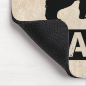 Papa Bear für Vater 2014, Grunge Black Mousepad (Ecke)