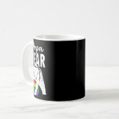 Papa Bear Gay Pride Rainbow Flag Lgbt Dad Camping  Kaffeetasse (Vorderseite Links)