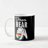 Papa Bear Gay Pride Rainbow Flag Lgbt Dad Camping  Kaffeetasse (Links)