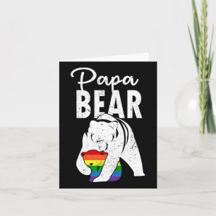 Papa Bear Gay Pride Regenbogen Flag Lgbt Vater Cam Karte