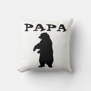 PAPA BEAR GRIZZLY VATER CABIN DECOR PILLOW KISSEN