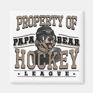 Papa Bear Hockey von Mudge Studios Magnet