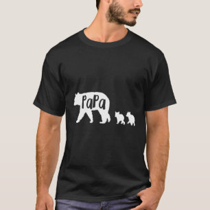 Papa Bear Hoodie Vater mit 2 Jungen Hooden T-Shirt