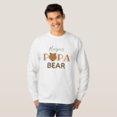 Papa Bear Kid Name Vater T - Shirt (Vorne ganz)