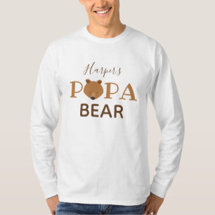 Papa Bear Kid Name Vater T - Shirt