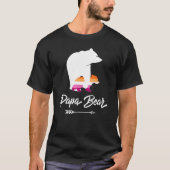 Papa Bear Lgbt Straight Ally Lesbian T-Shirt (Vorderseite)