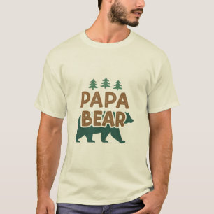 "Papa Bear" Liebe T - Shirt des Vaters