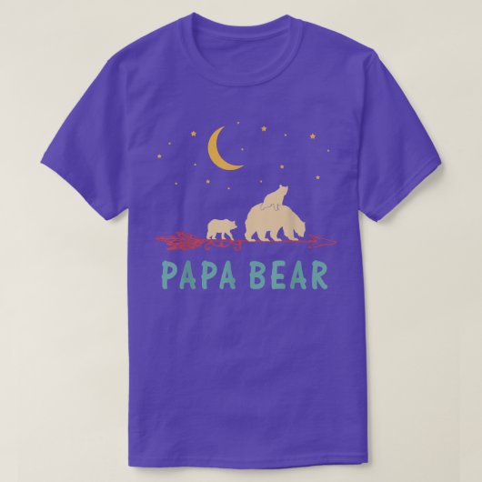 Papa Bear mit 2 Cubs Shirt Papa Bea (Design vorne)
