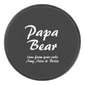 Papa Bear mit Drehbuch Eishockey Puck (Vorderseite)
