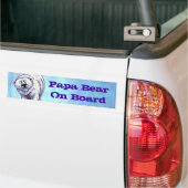 Papa Bear Polar Bear Autoaufkleber (Auf Lkw)