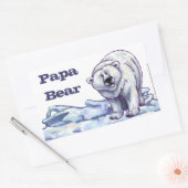 Papa Bear Polar Bear Stickers (Umschlag)