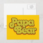 Papa Bear Postkarte (Vorne/Hinten)