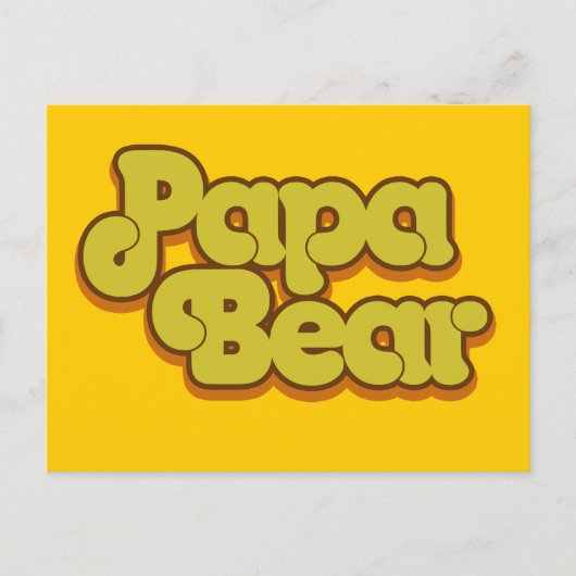 Papa Bear Postkarte (Vorderseite)