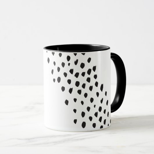 PAPA BEAR schwarz Kleinbuchstabe Anführungszeichen Tasse (VorderseiteRechts)