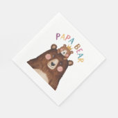 Papa Bear Serviette (Ecke)