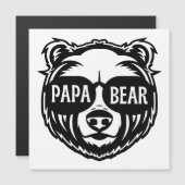 Papa Bear Sonnenbrille Vatertag Magnetkarte (Vorne/Hinten)