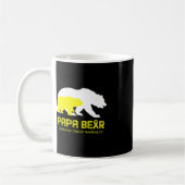 Papa Bear Support Kinderkrebsbewusstsein Kaffeetasse (Links)