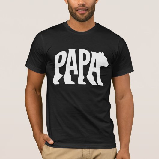 Papa Bear  T-Shirt (Vorderseite)