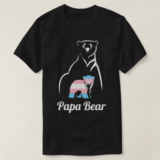 Papa Bear Transgender Vater Trans Child LGBT Trans T-Shirt (Design vorne)