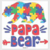 Papa Bear Vinyl Sticker (Blatt)