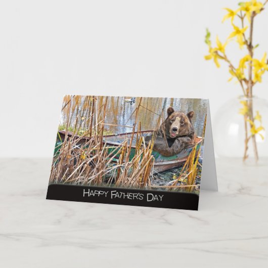 Papa Bear zum Vatertag Karte (Gelbe Blume)