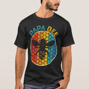 Papa Bee Vintag 70er 80er Niedlich Vatertag Beekee T-Shirt