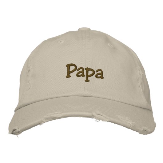 Papa bestickte Hülle Baseballkappe (Vorderseite)