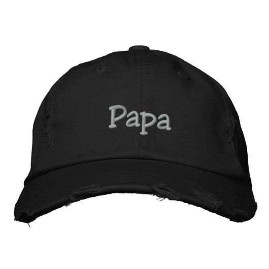 Papa bestickte Hülle Baseballkappe (Vorderseite)