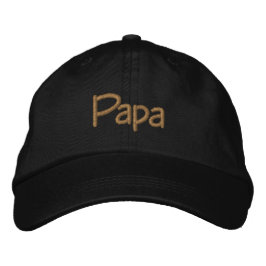 Papa bestickter Hut