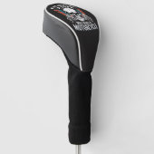 Papa Biker, der ein Motorrad fährt Golf Headcover (angewinkelt)