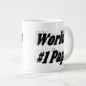 Papa Black Halbtext Riesenkaffee Tasse (Vorderseite Rechts)