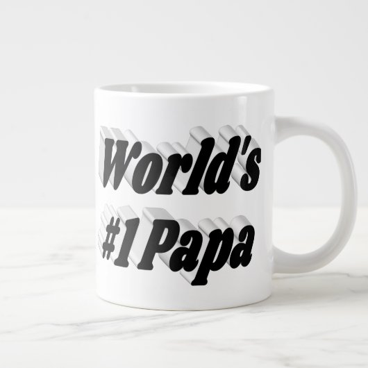 Papa Black Halbtext Riesenkaffee Tasse (Rechts)